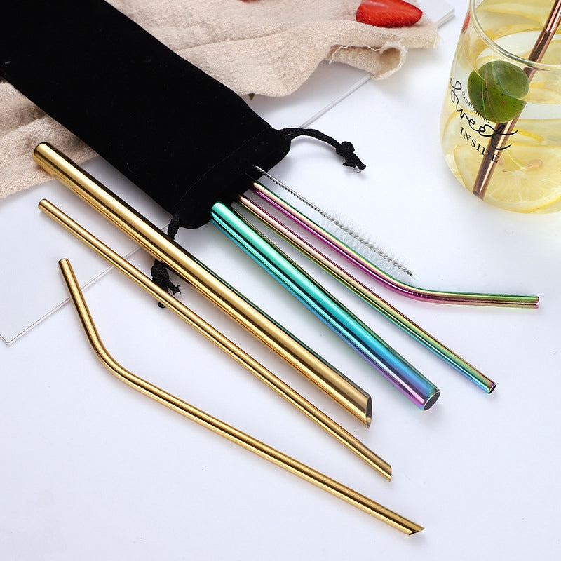 Eco-Friendly Reusable Straws - 2 Piece Ethical Earth Store