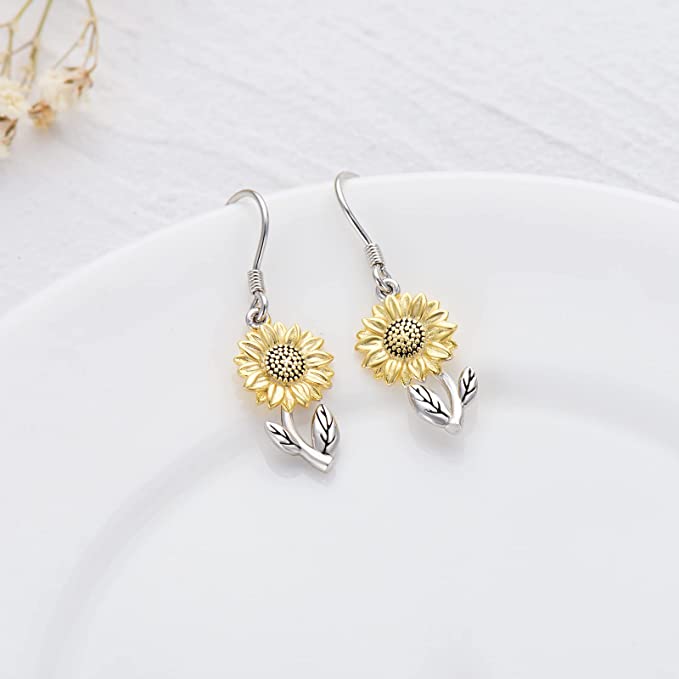 Sunflower Earrings Ethical Earth Store