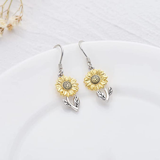 Sunflower Earrings Ethical Earth Store