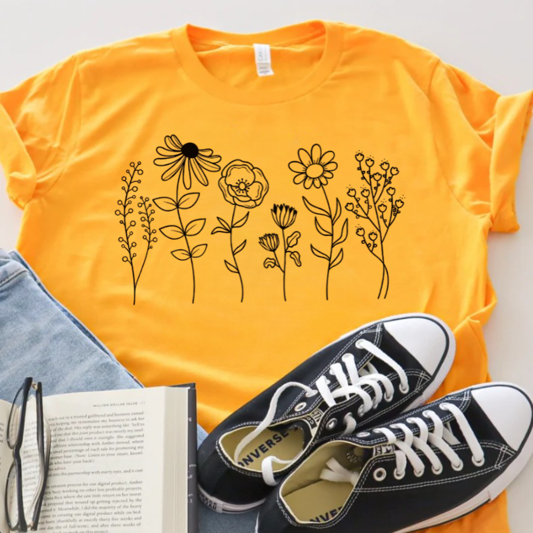 Wildflower T-Shirt Ethical Earth Store