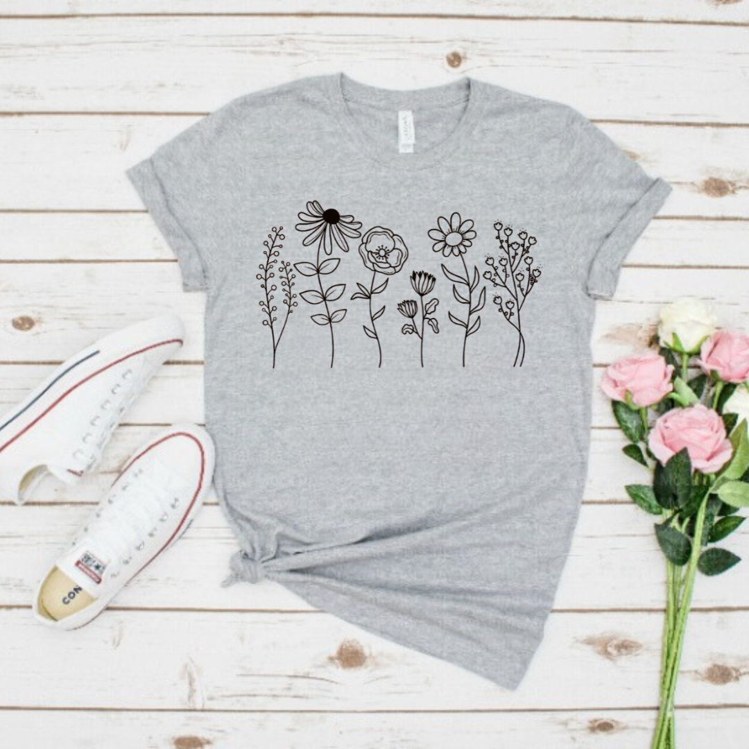 Wildflower T-Shirt Ethical Earth Store