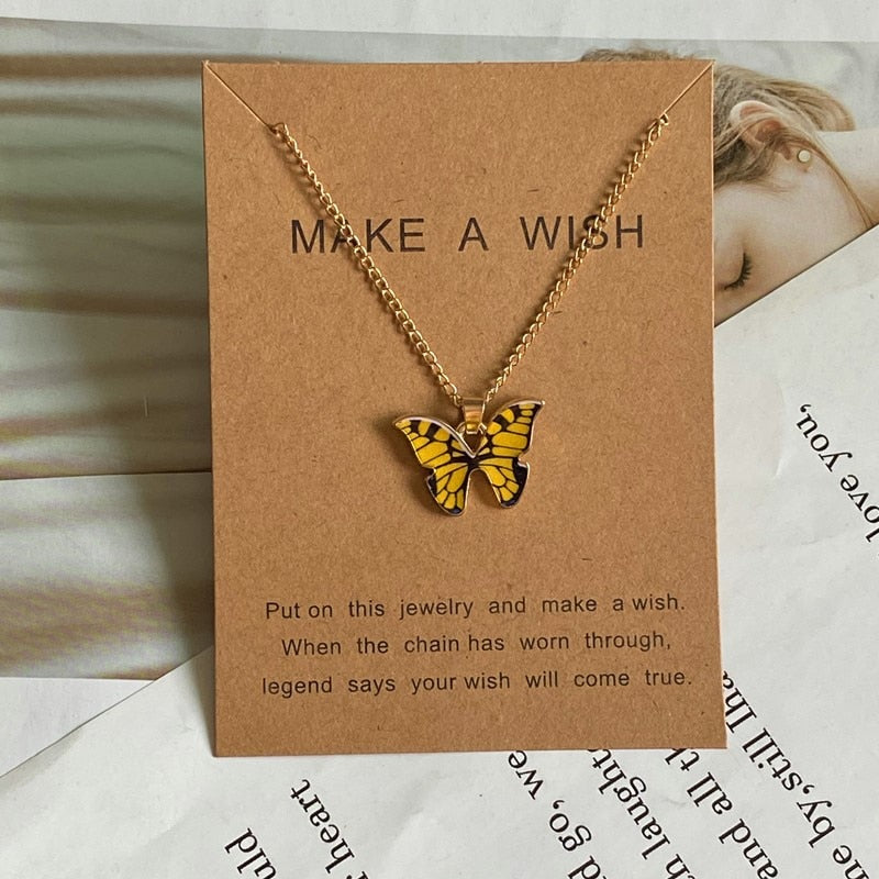 Butterfly Pendant Necklace Ethical Earth Store