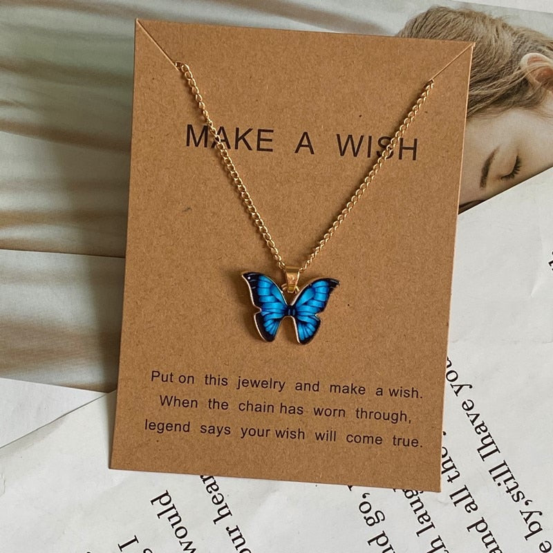 Butterfly Pendant Necklace Ethical Earth Store