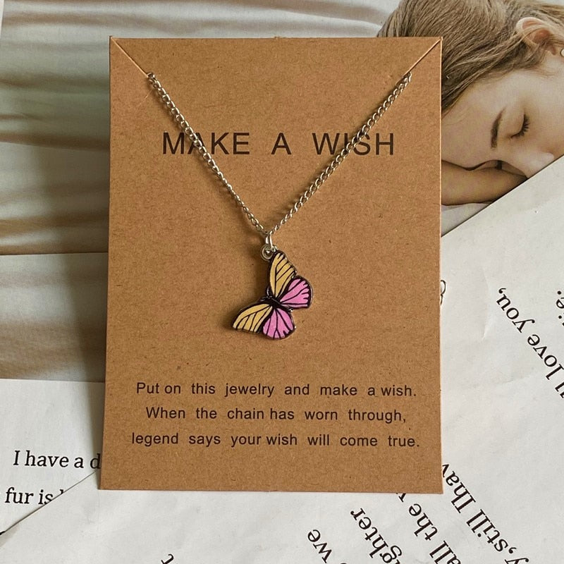 Butterfly Pendant Necklace Ethical Earth Store