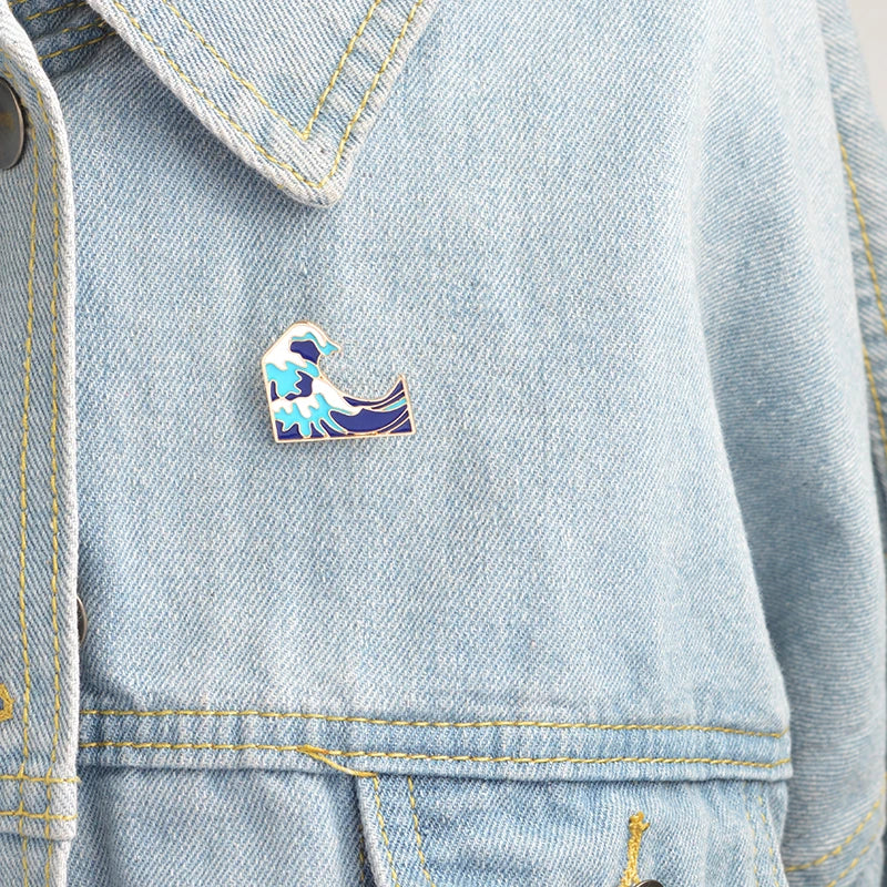 Ocean Wave Pin Ethical Earth Store