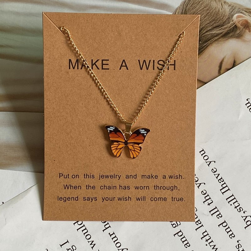 Butterfly Pendant Necklace Ethical Earth Store