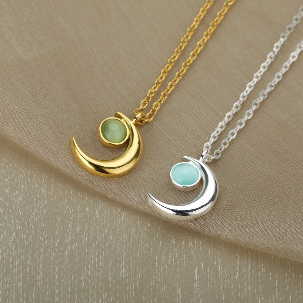 Emerald Moon Necklace Ethical Earth Store