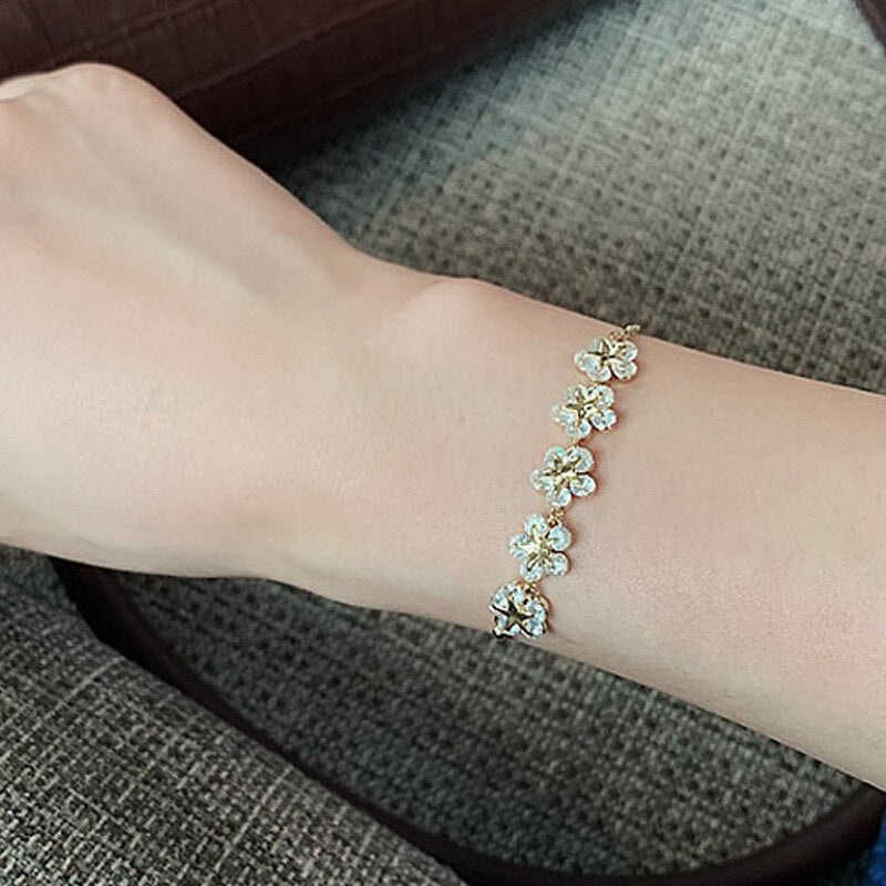 Flower Charm Bracelet Ethical Earth Store
