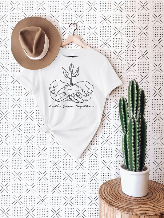 Let's Grow Together T-Shirt Ethical Earth Store