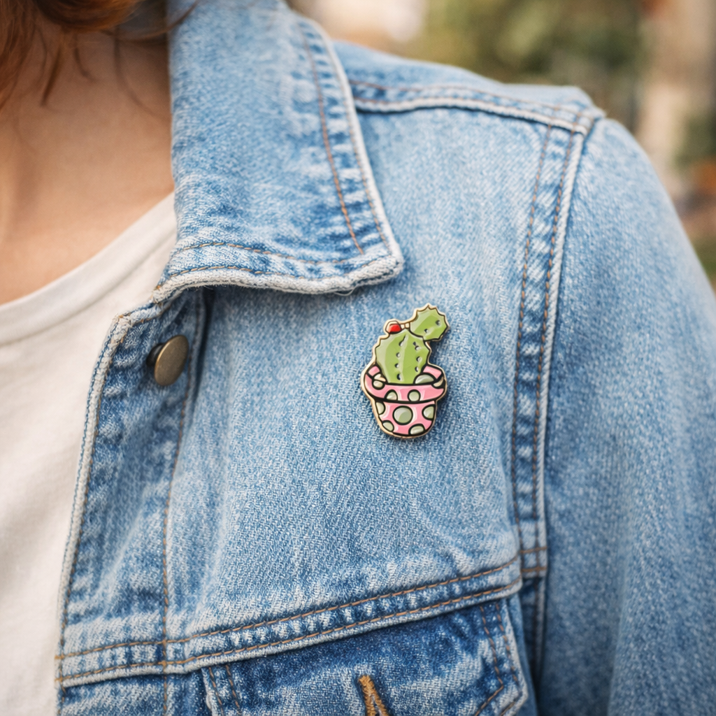 Cute Succulent Pin