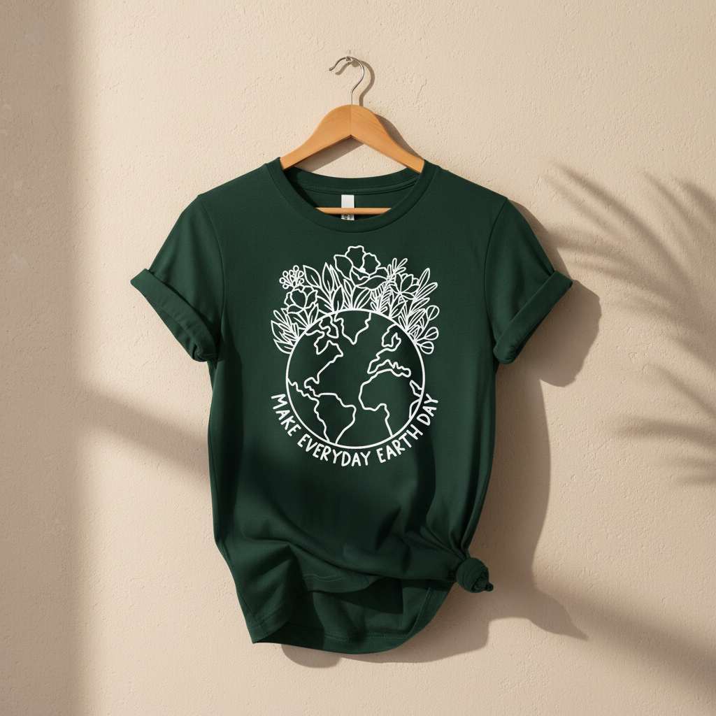 Make Everyday Earth Day T-Shirt Ethical Earth Store