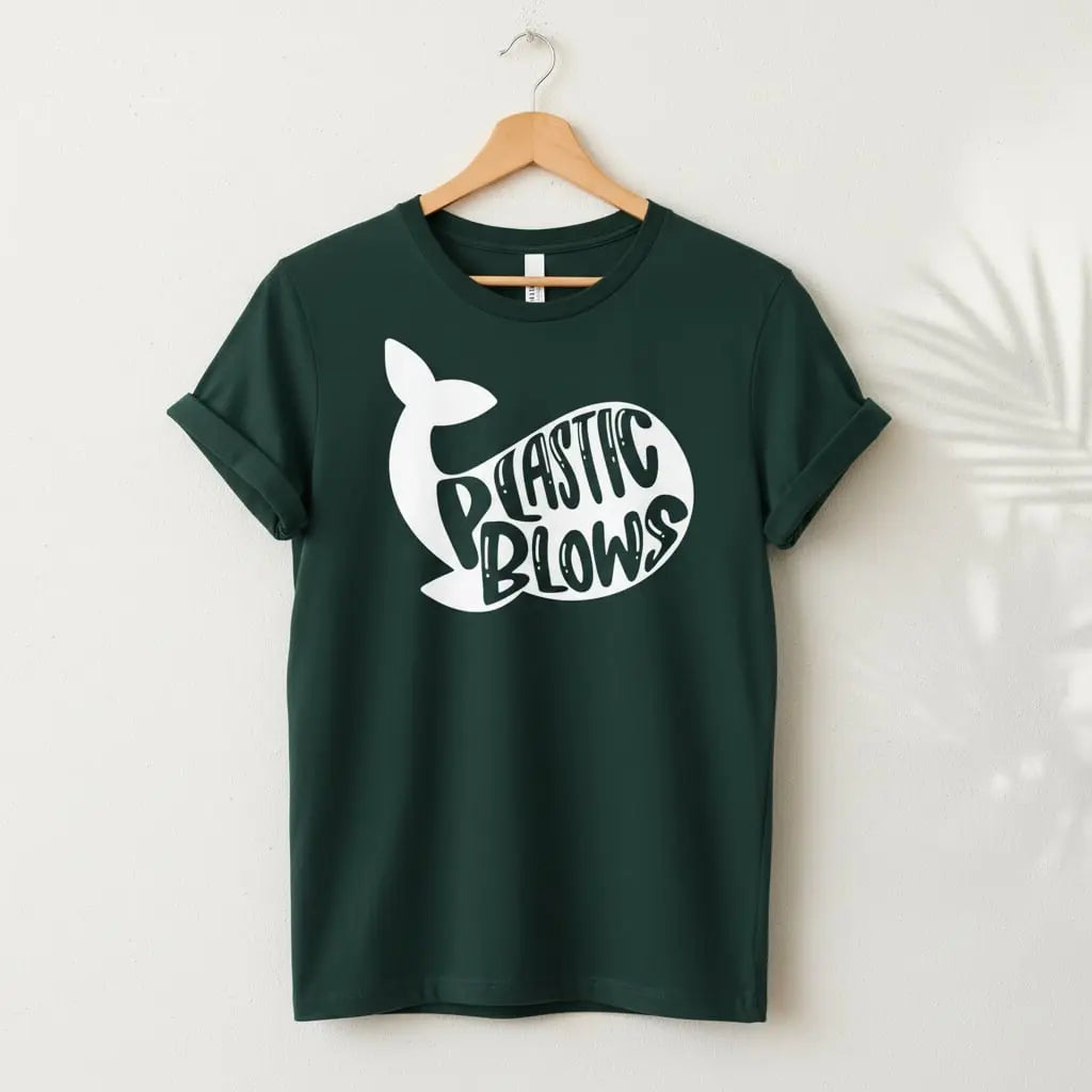 Plastic Blows T-Shirt Ethical Earth Store