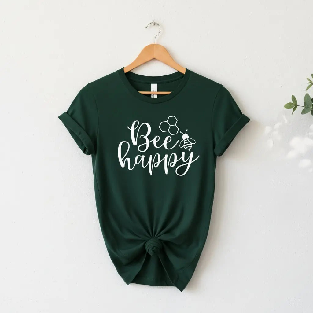 Bee Happy T-Shirt Ethical Earth Store
