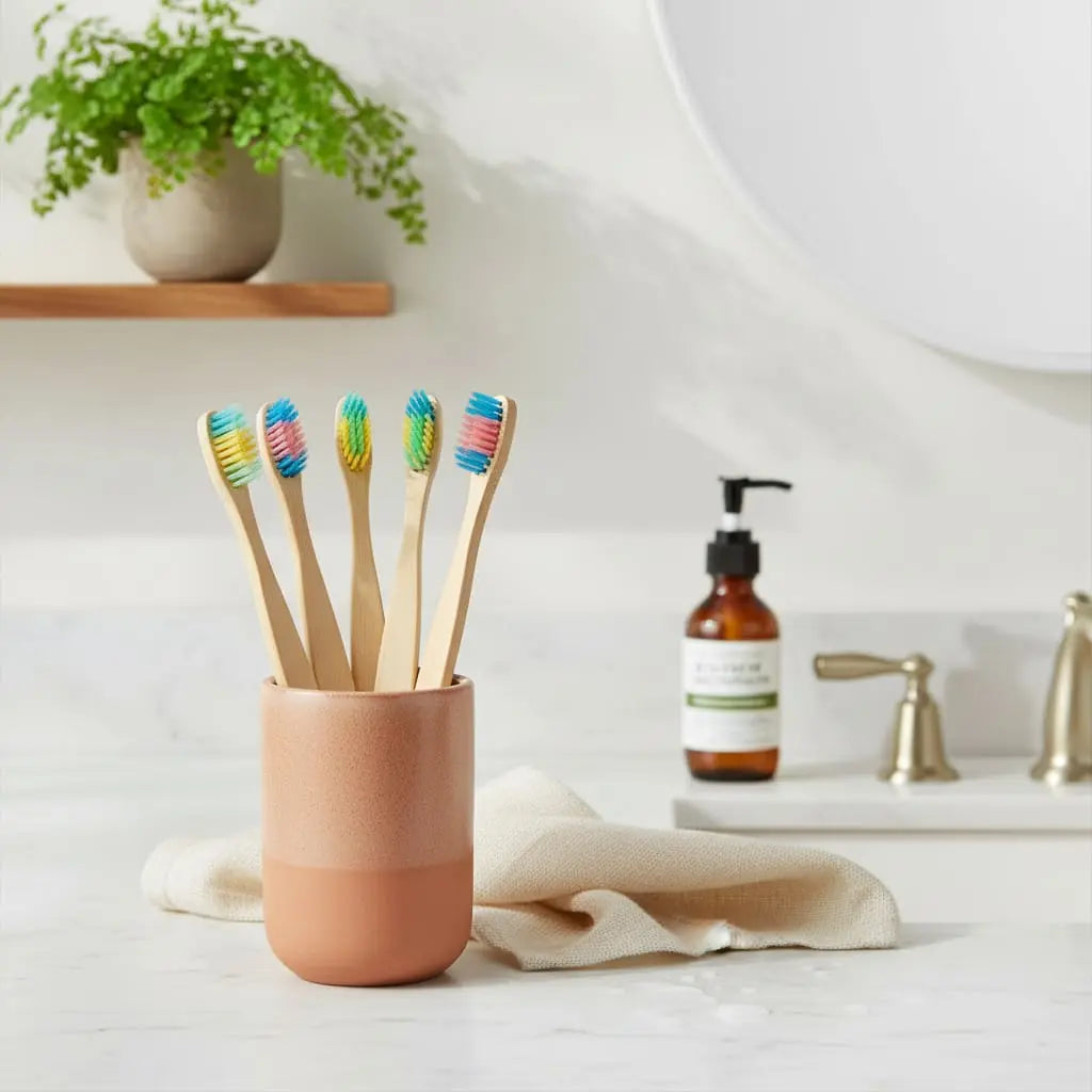Limited Edition Bamboo Toothbrush - 10 Pieces Ethical Earth Store