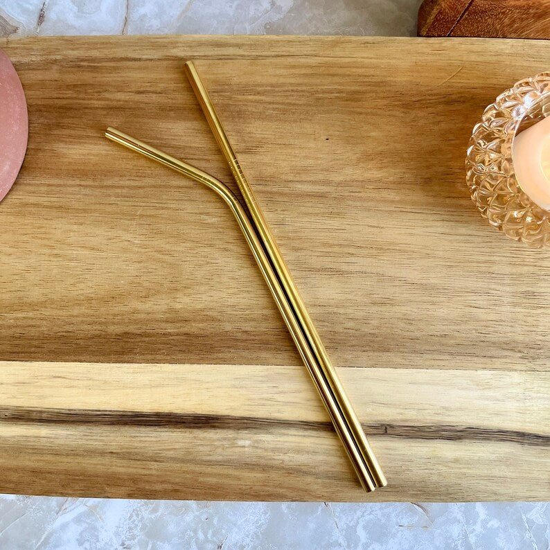 Eco-Friendly Reusable Straws - 2 Piece Ethical Earth Store