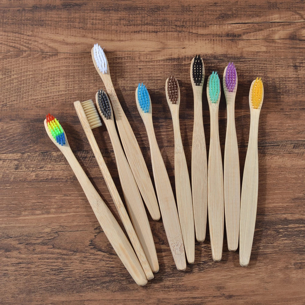 Bamboo Toothbrush - 10 Piece Ethical Earth Store