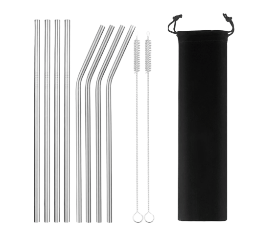 Eco-Friendly Reusable Straws - 8 Piece Ethical Earth Store