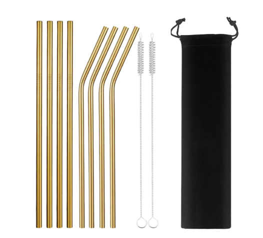 Eco-Friendly Reusable Straws - 8 Piece Ethical Earth Store
