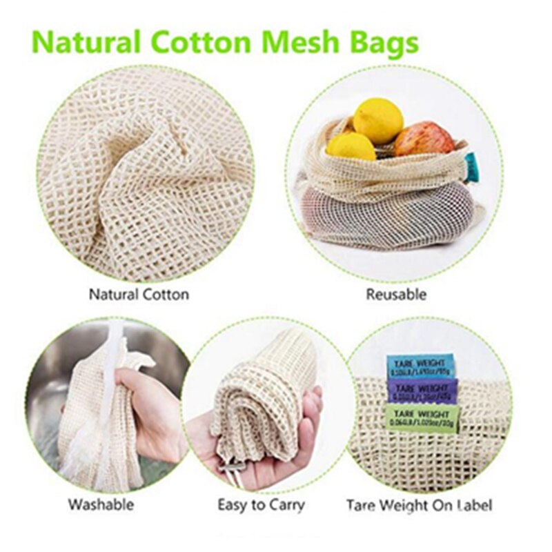 Reusable Organic Cotton Produce Bags Ethical Earth Store