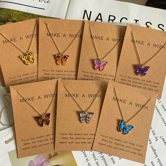 Butterfly Pendant Necklace Ethical Earth Store
