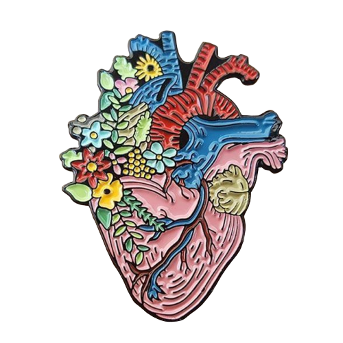 Floral Heart Pin