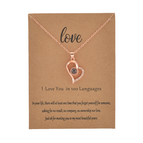 100 Language I love You Necklace Ethical Earth Store