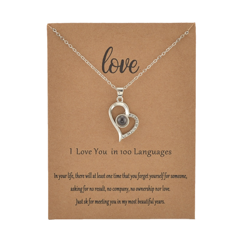 100 Language I love You Necklace Ethical Earth Store