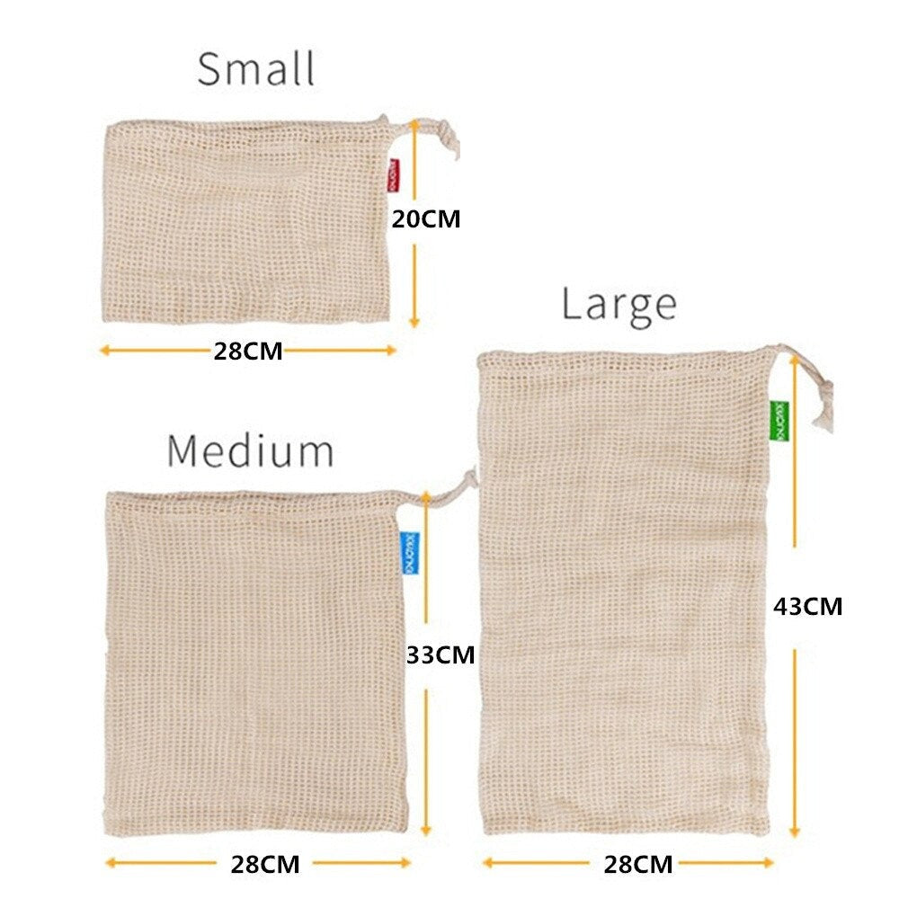 Reusable Organic Cotton Produce Bags Ethical Earth Store