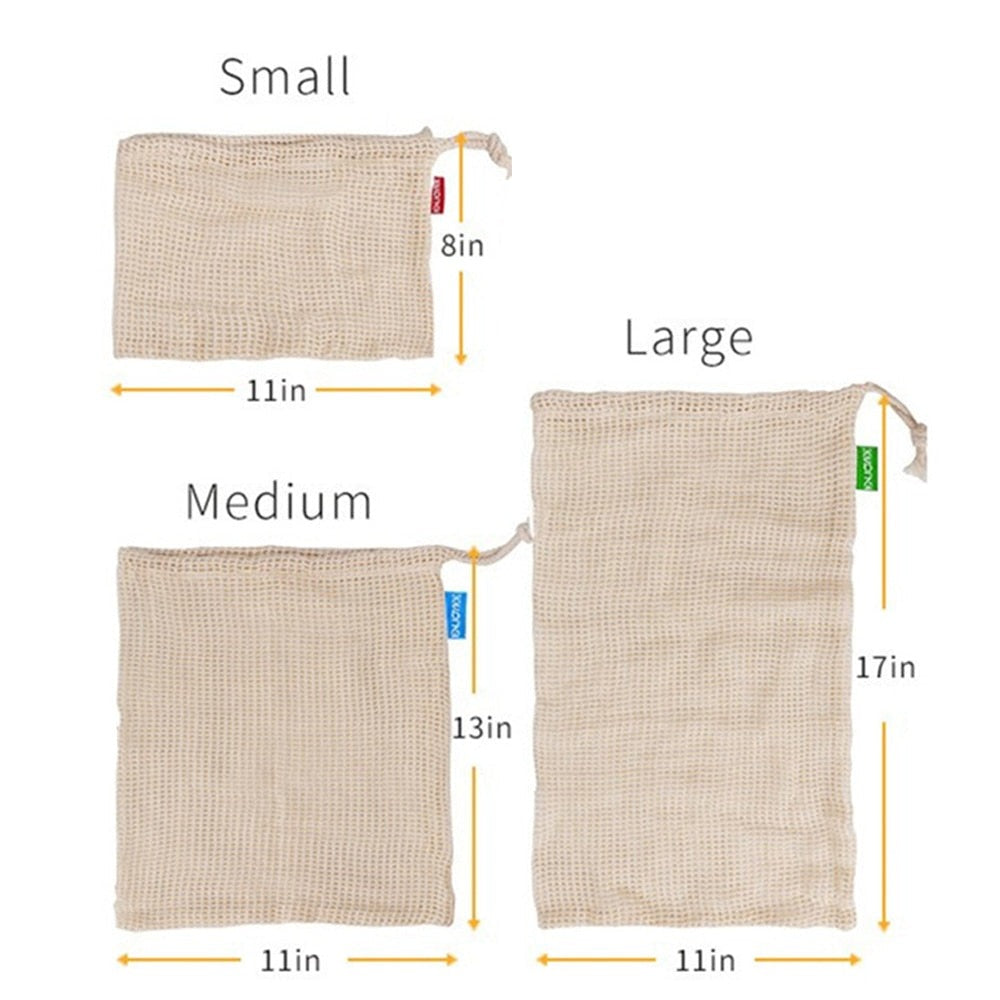 Reusable Organic Cotton Produce Bags Ethical Earth Store