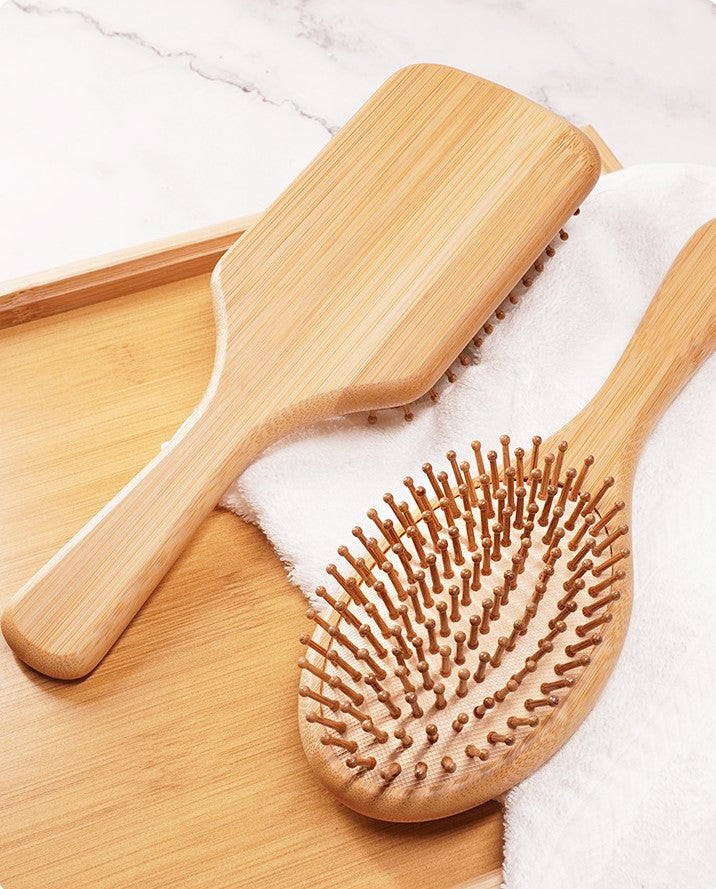 Natural Bamboo Detangling Hair Brush Ethical Earth Store