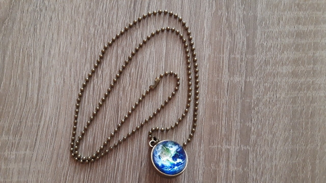 Glass Earth Pendant Necklace Ethical Earth Store