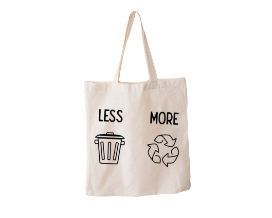 Less Trash, More Recycling Reusable Bag Ethical Earth Store