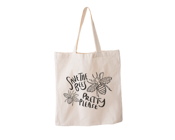 Save The Bees Reusable Bag Ethical Earth Store