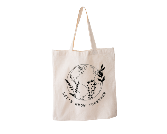 Let's Grow Together Reusable Bag Ethical Earth Store