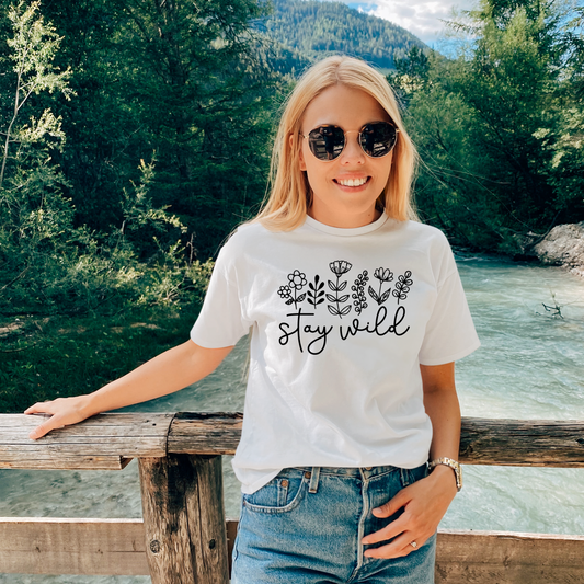 Stay Wild T-Shirt Ethical Earth Store