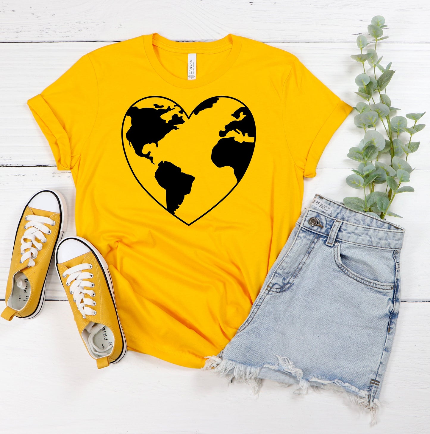 Earth Heart T-Shirt Ethical Earth Store