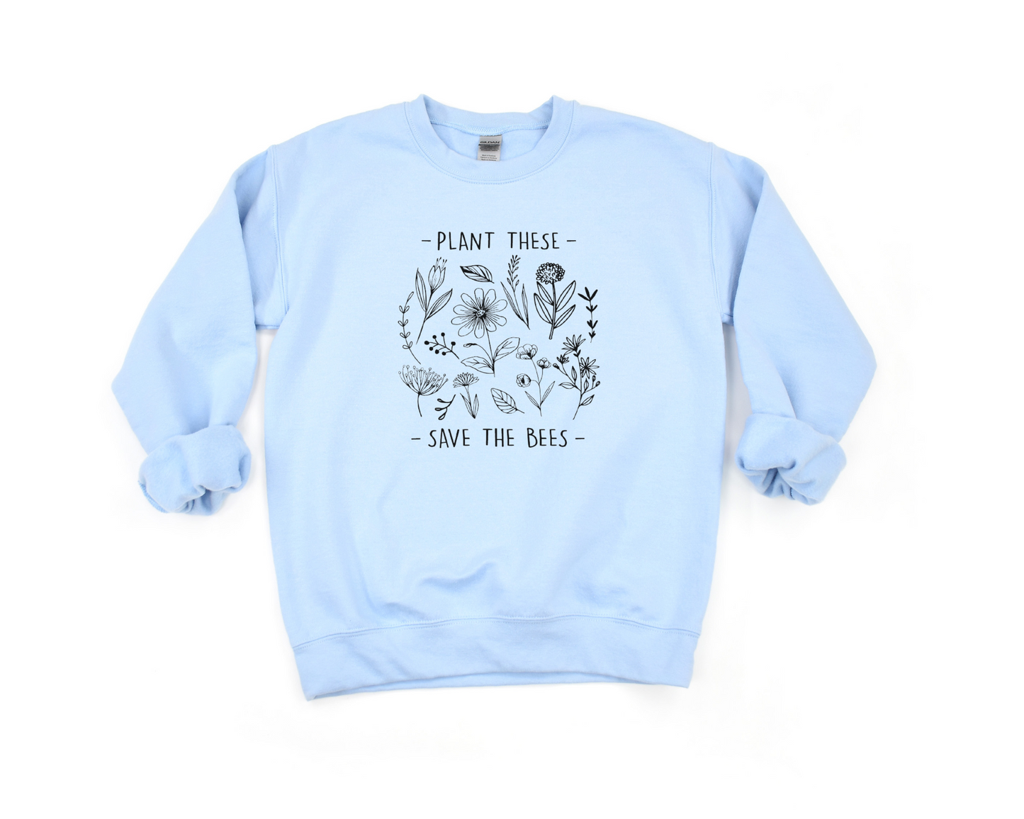 Plant These, Save The Bees Sweatshirt Ethical Earth Store