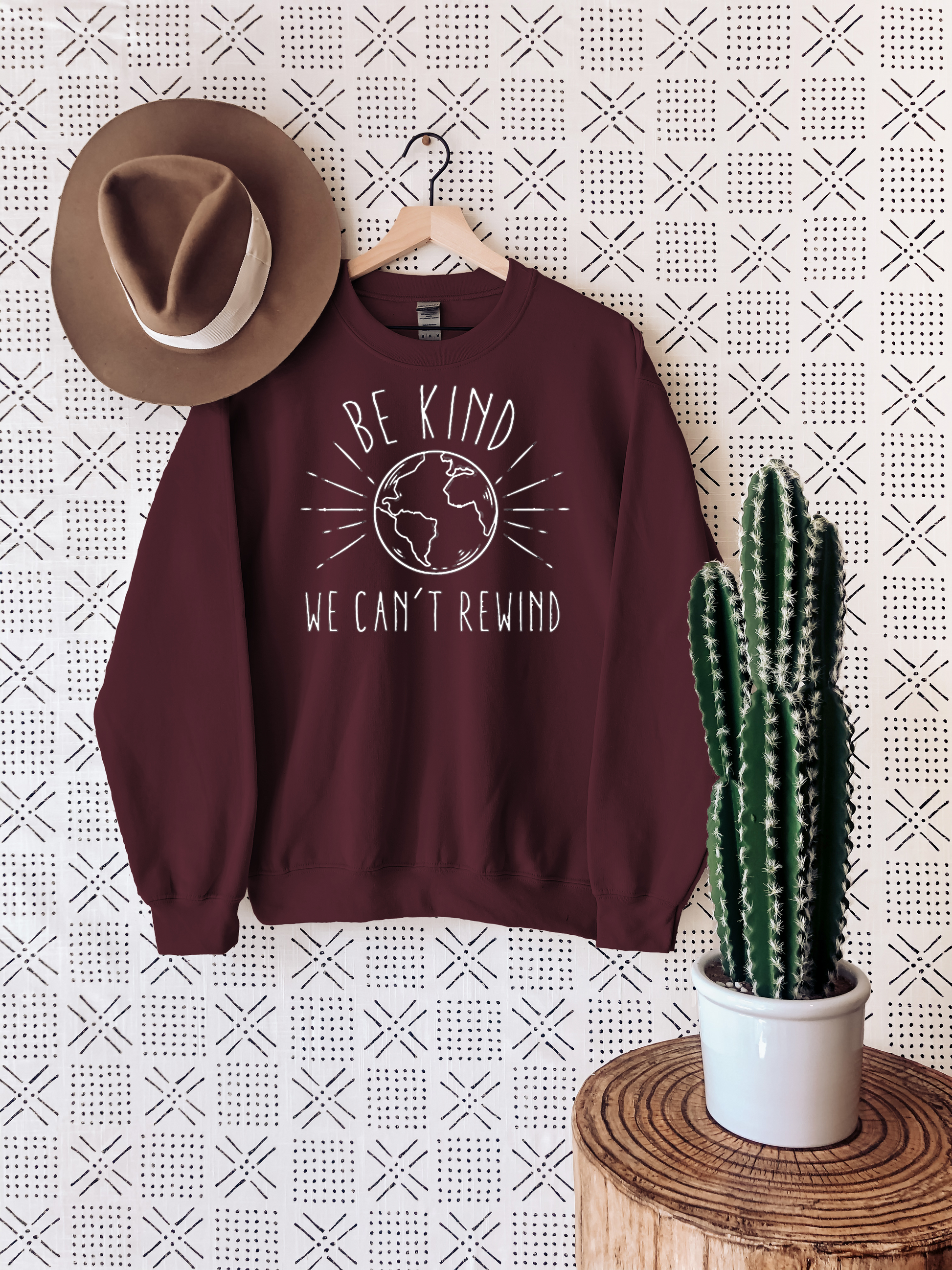 Be Kind We Can't Rewind Sweatshirt Ethical Earth Store