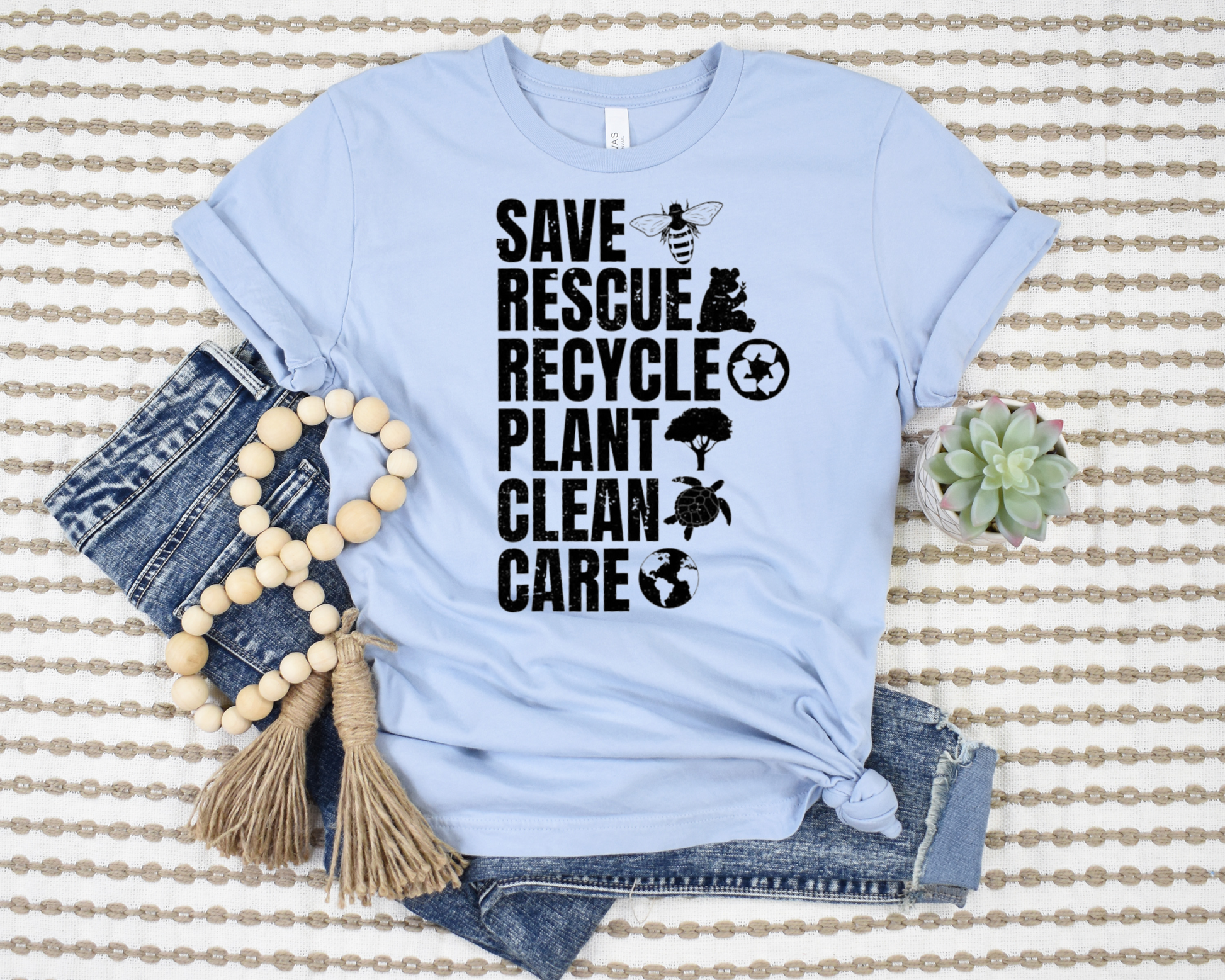 Save, Rescue, Recycle T-Shirt Ethical Earth Store