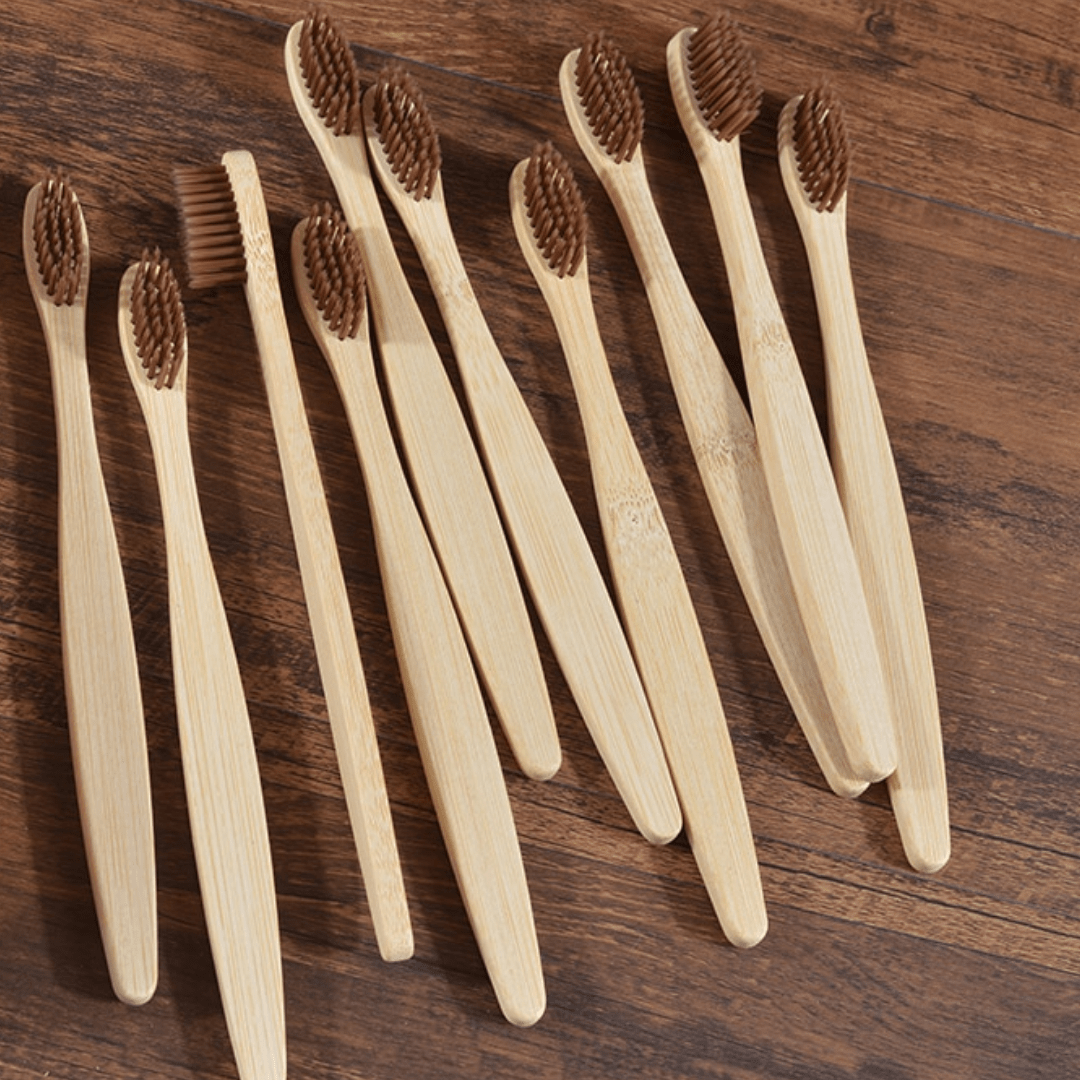 Bamboo Toothbrush - 10 Piece Ethical Earth Store