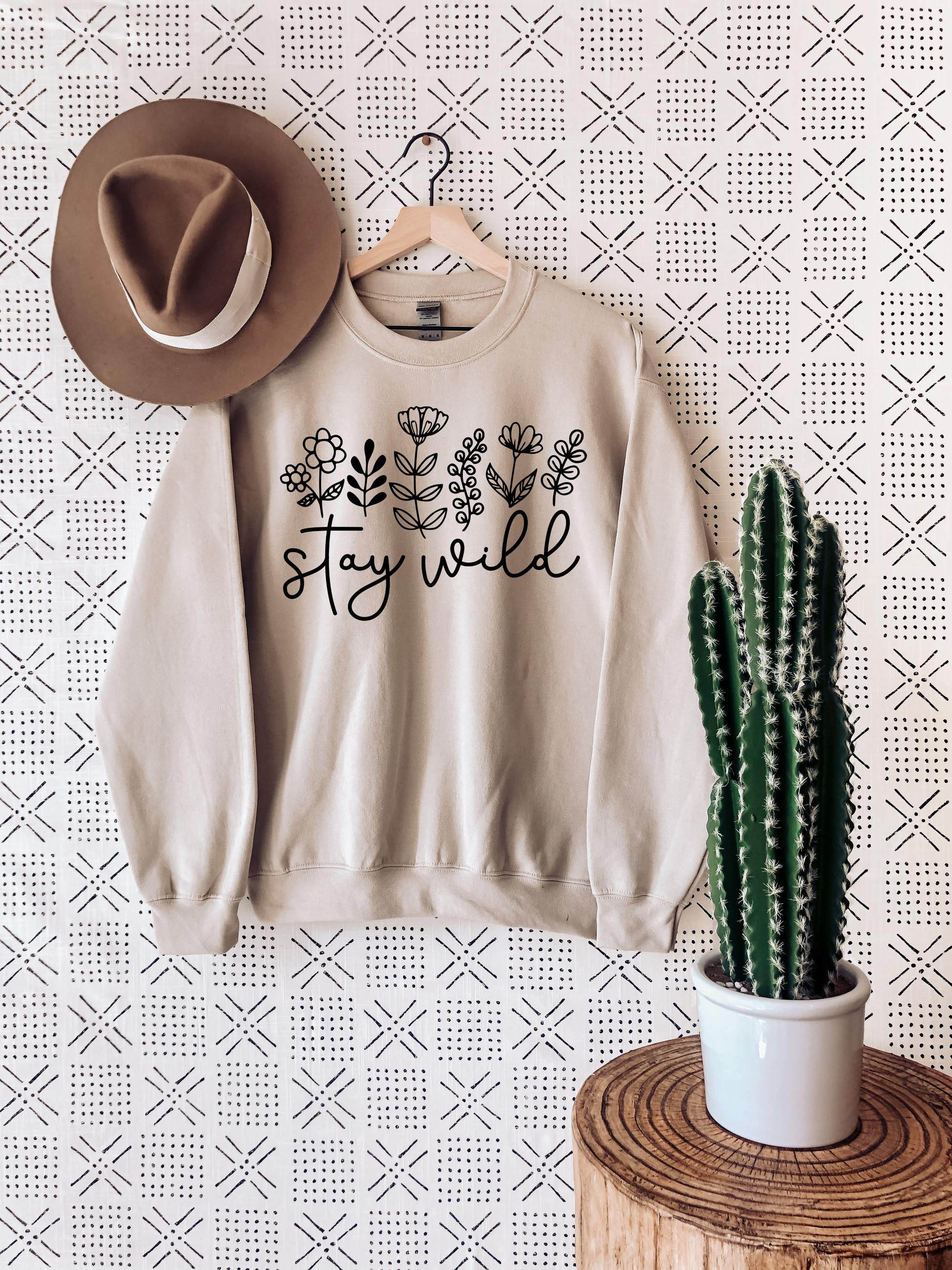 Stay Wild Sweatshirt Ethical Earth Store