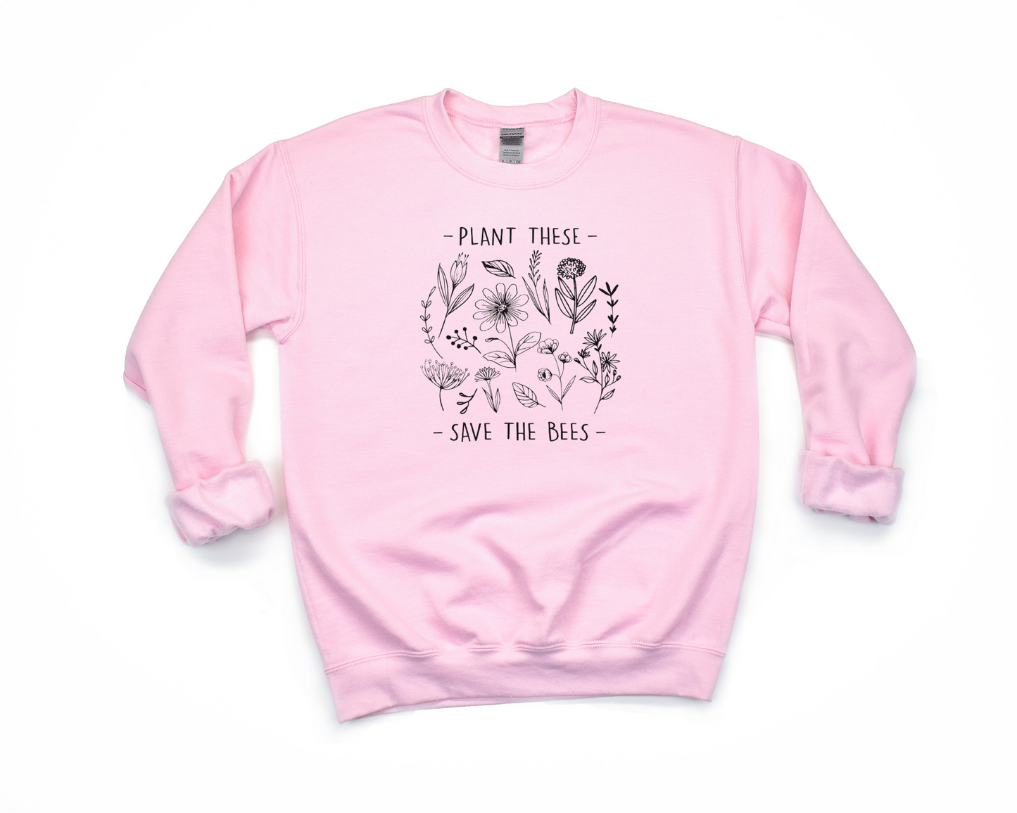 Plant These, Save The Bees Sweatshirt Ethical Earth Store