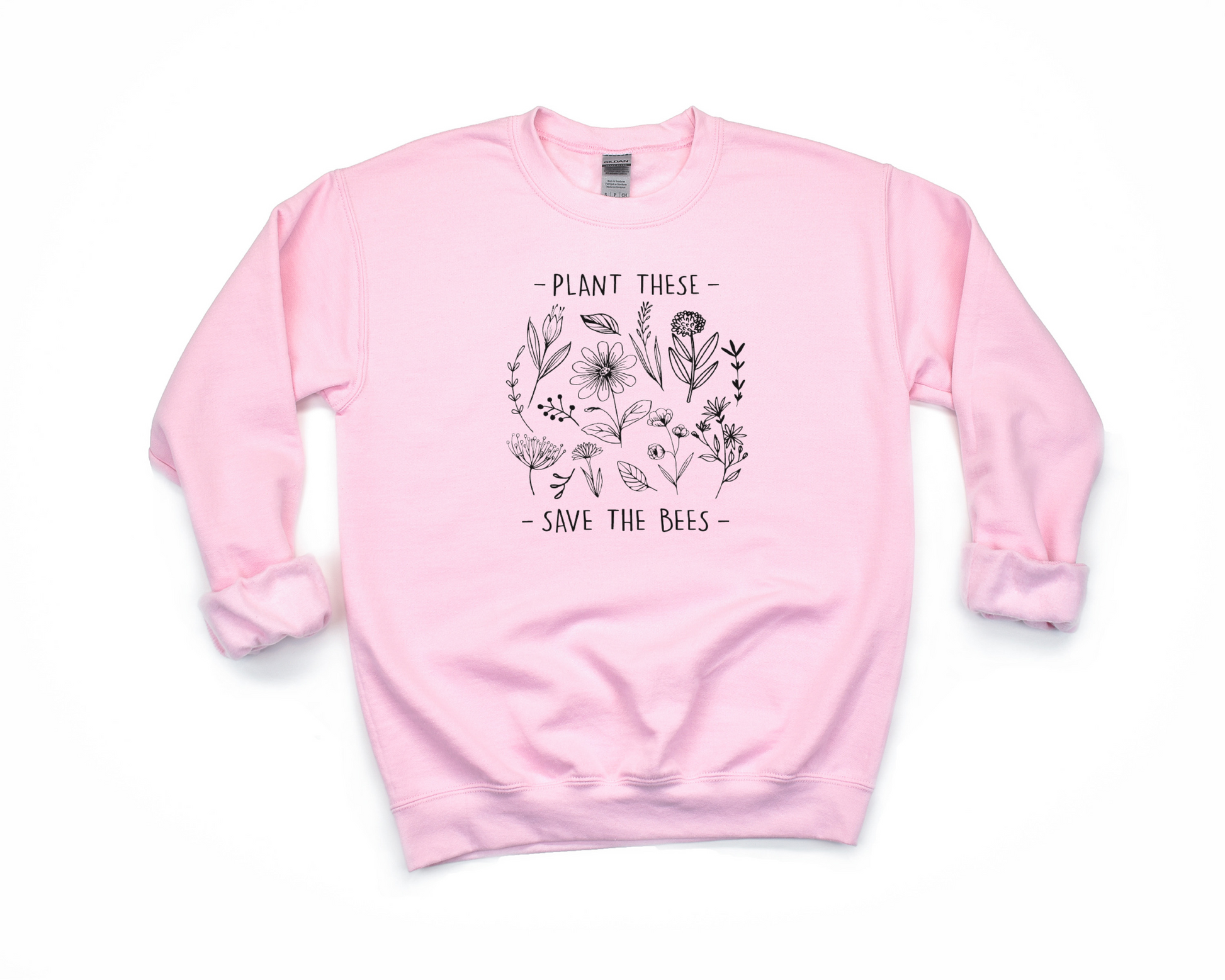 Plant These, Save The Bees Sweatshirt Ethical Earth Store
