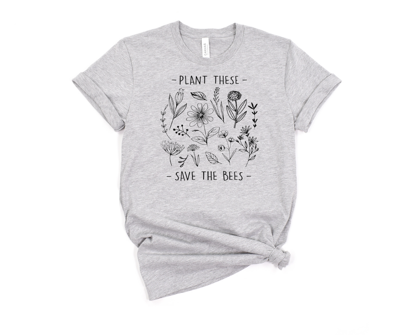 Plant These, Save The Bees T-Shirt Ethical Earth Store