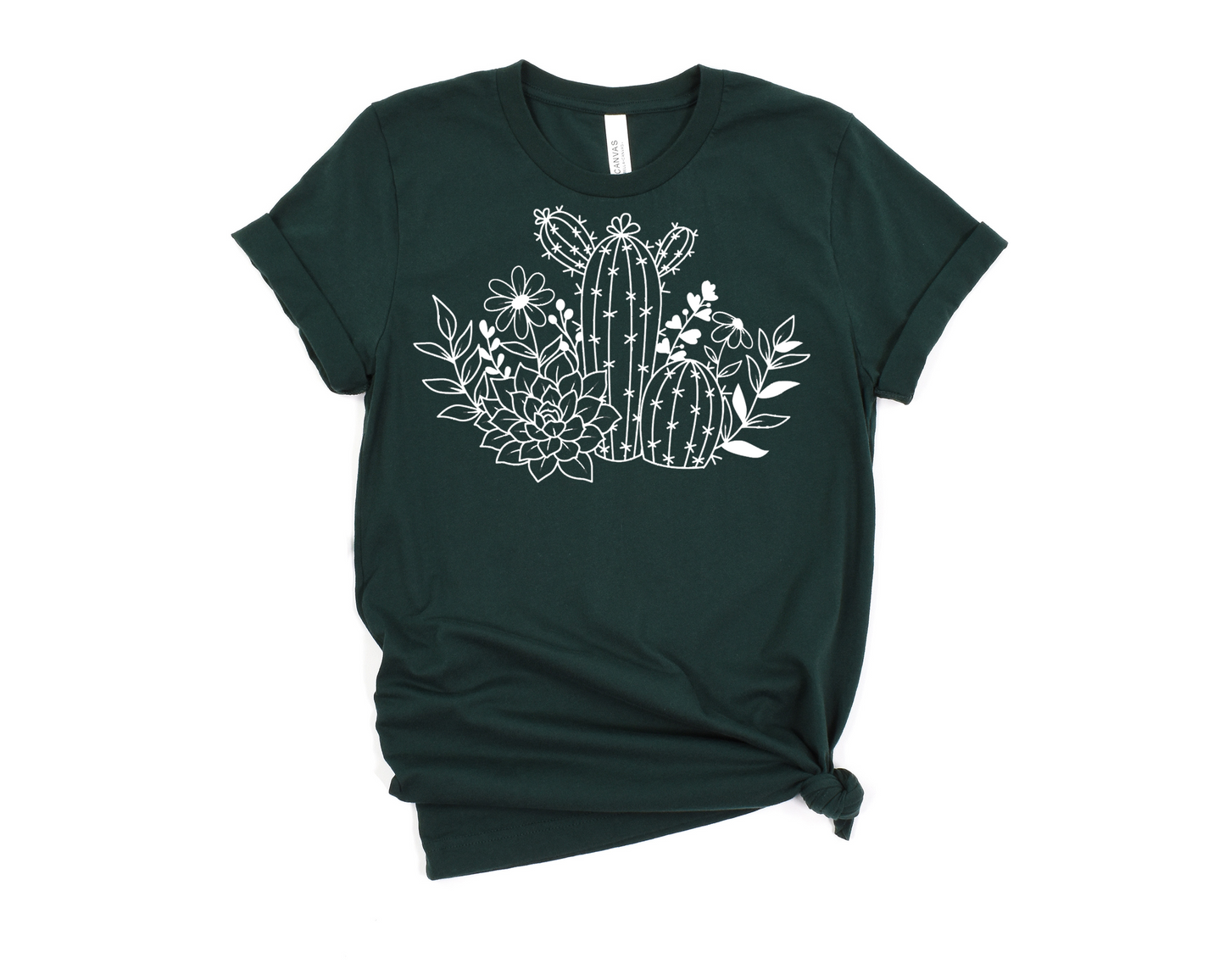 Succulents T-Shirt Ethical Earth Store