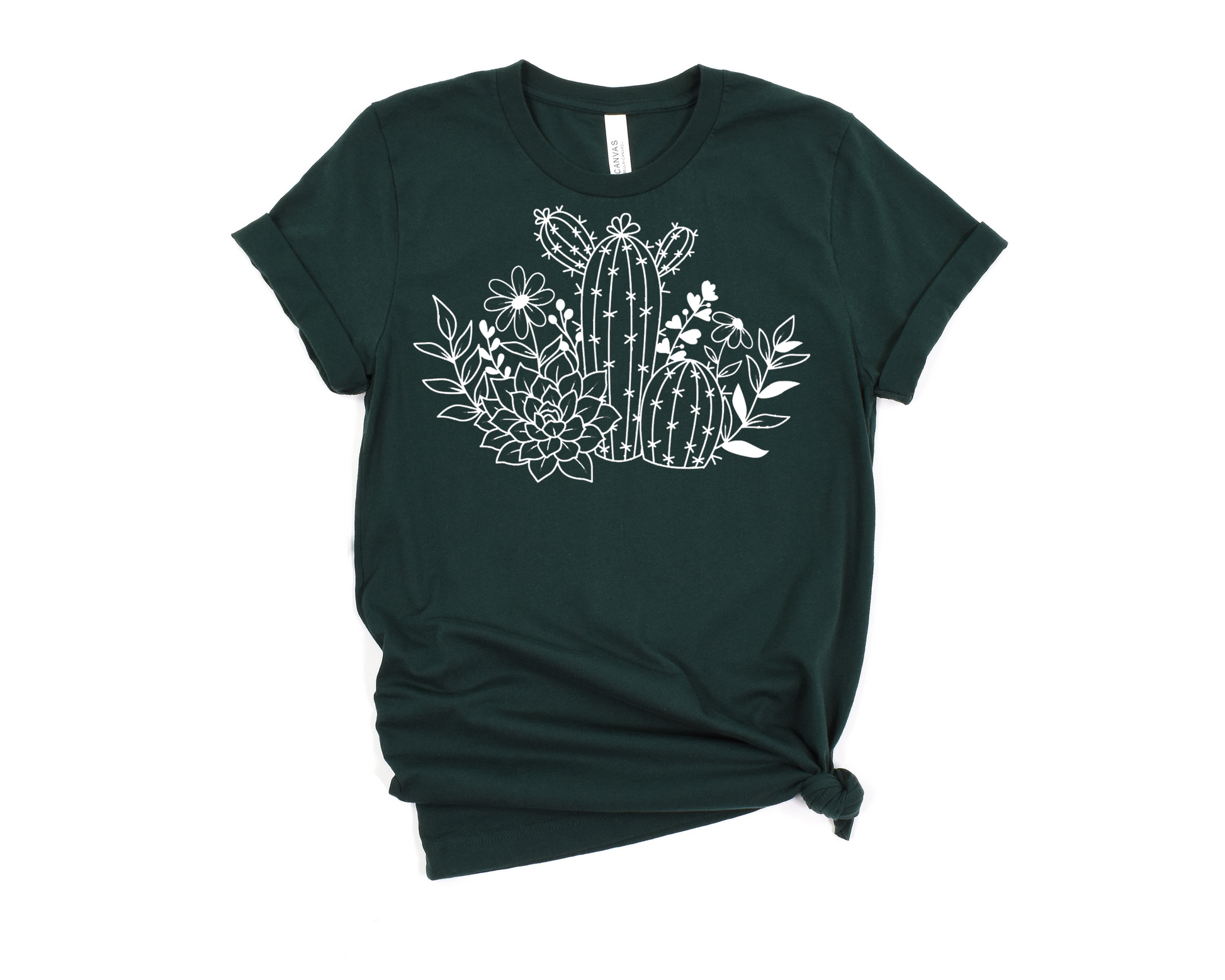Succulents T-Shirt Ethical Earth Store