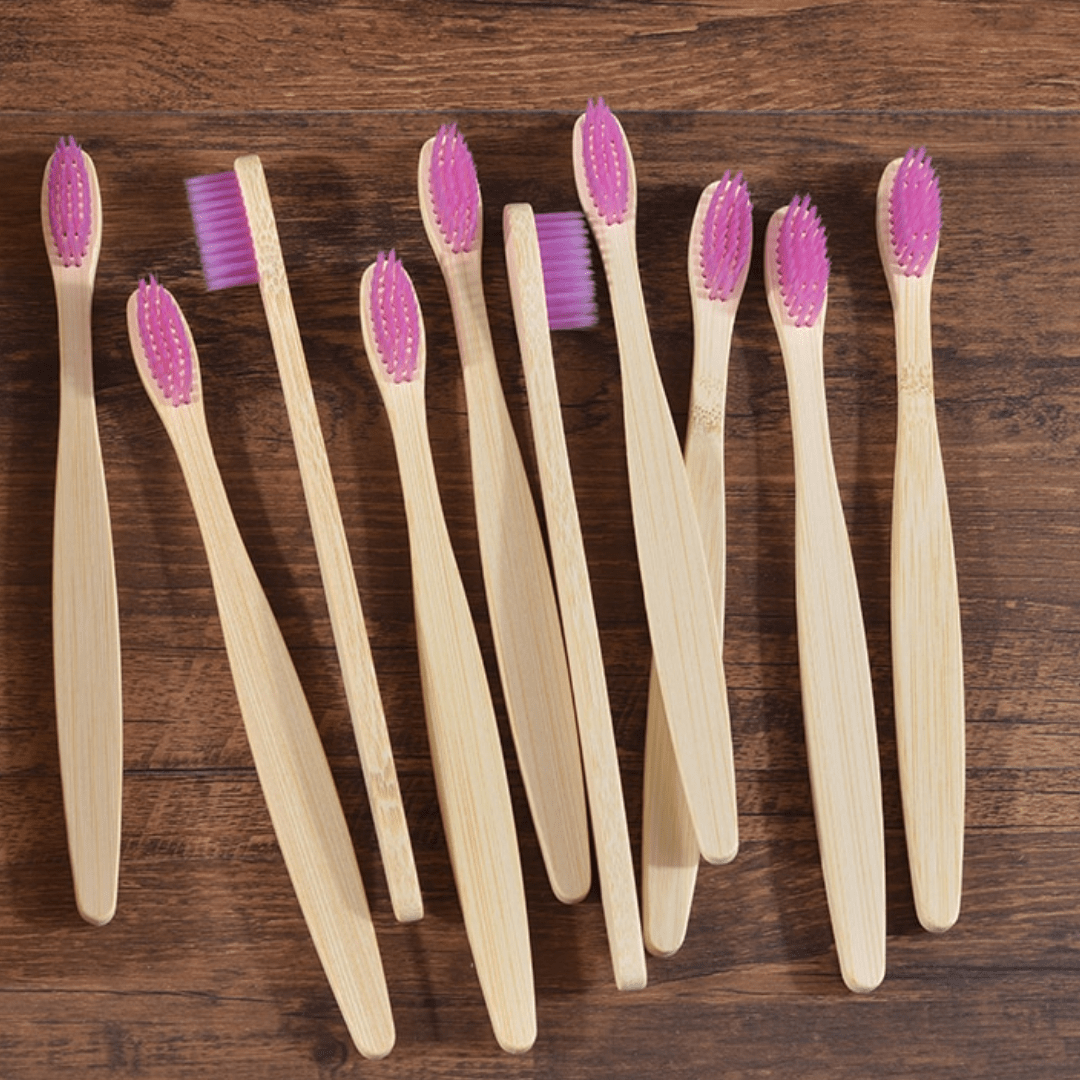 Bamboo Toothbrush - 10 Piece Ethical Earth Store