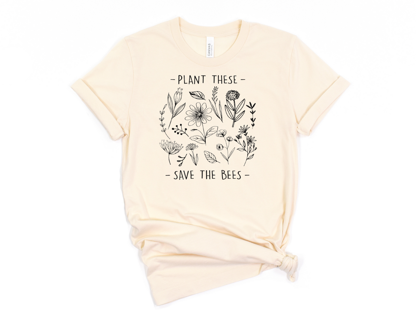 Plant These, Save The Bees T-Shirt Ethical Earth Store