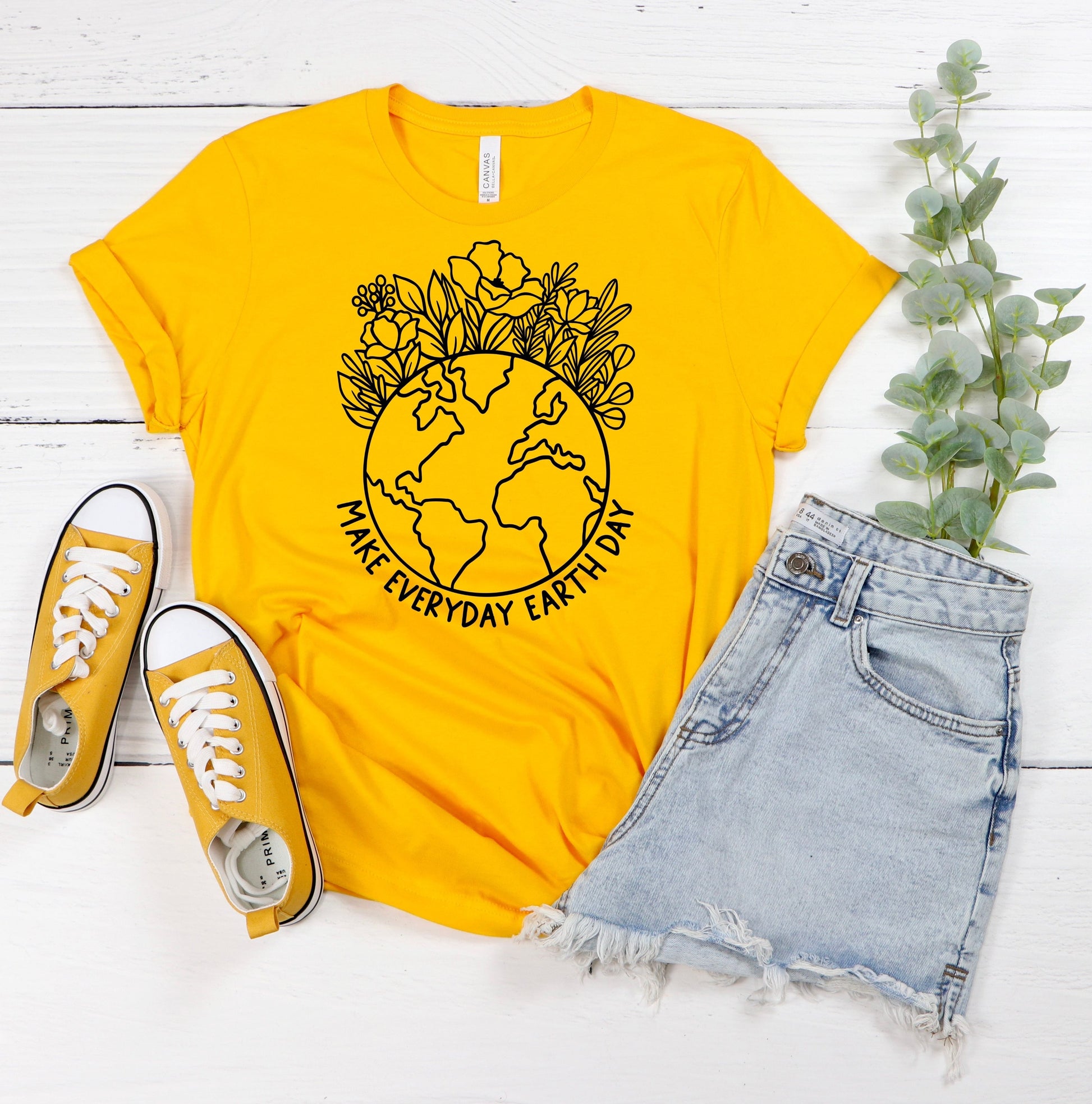 Make Everyday Earth Day T-Shirt Ethical Earth Store