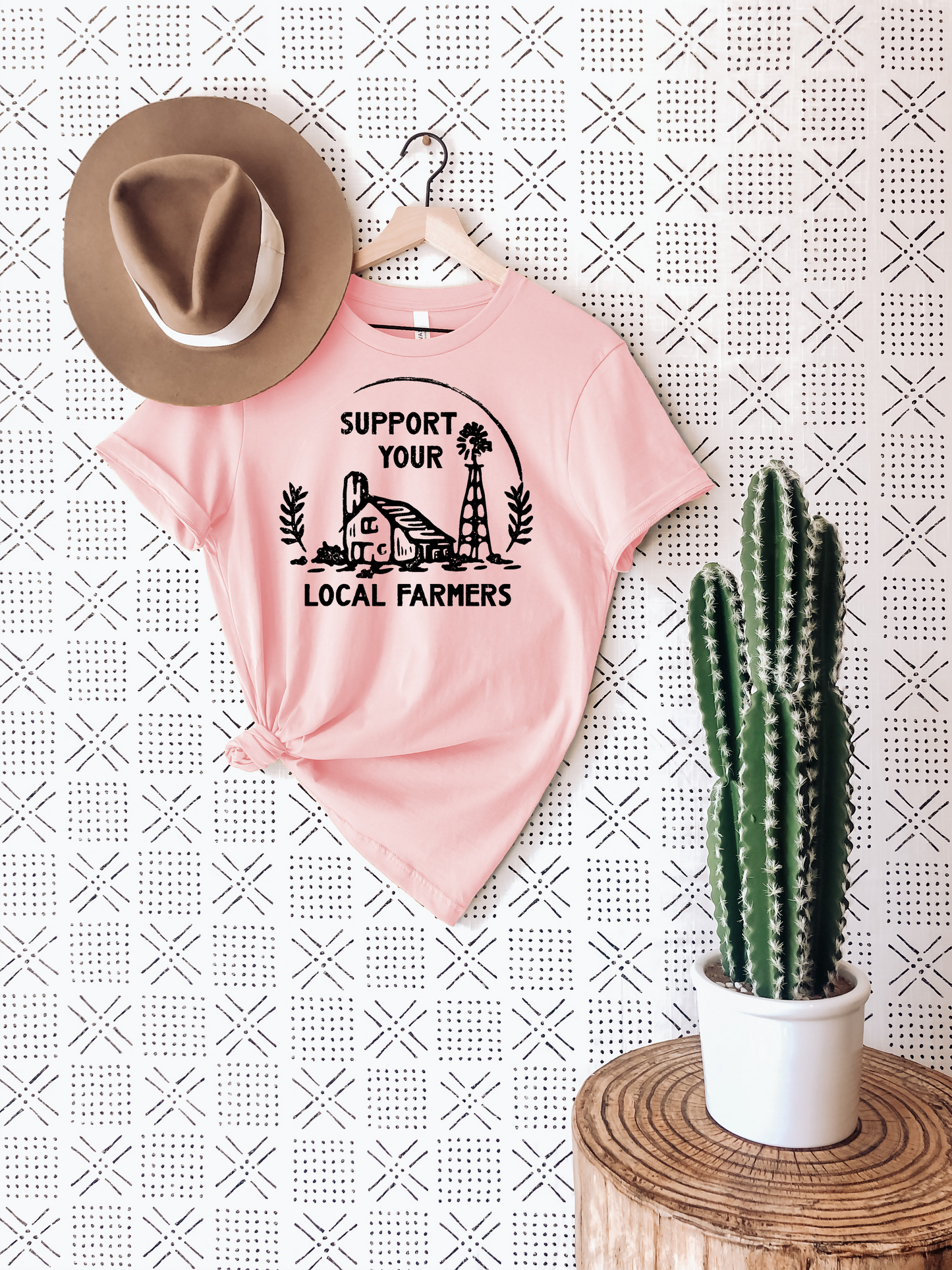 Support Your Local Farmers T-Shirt Ethical Earth Store